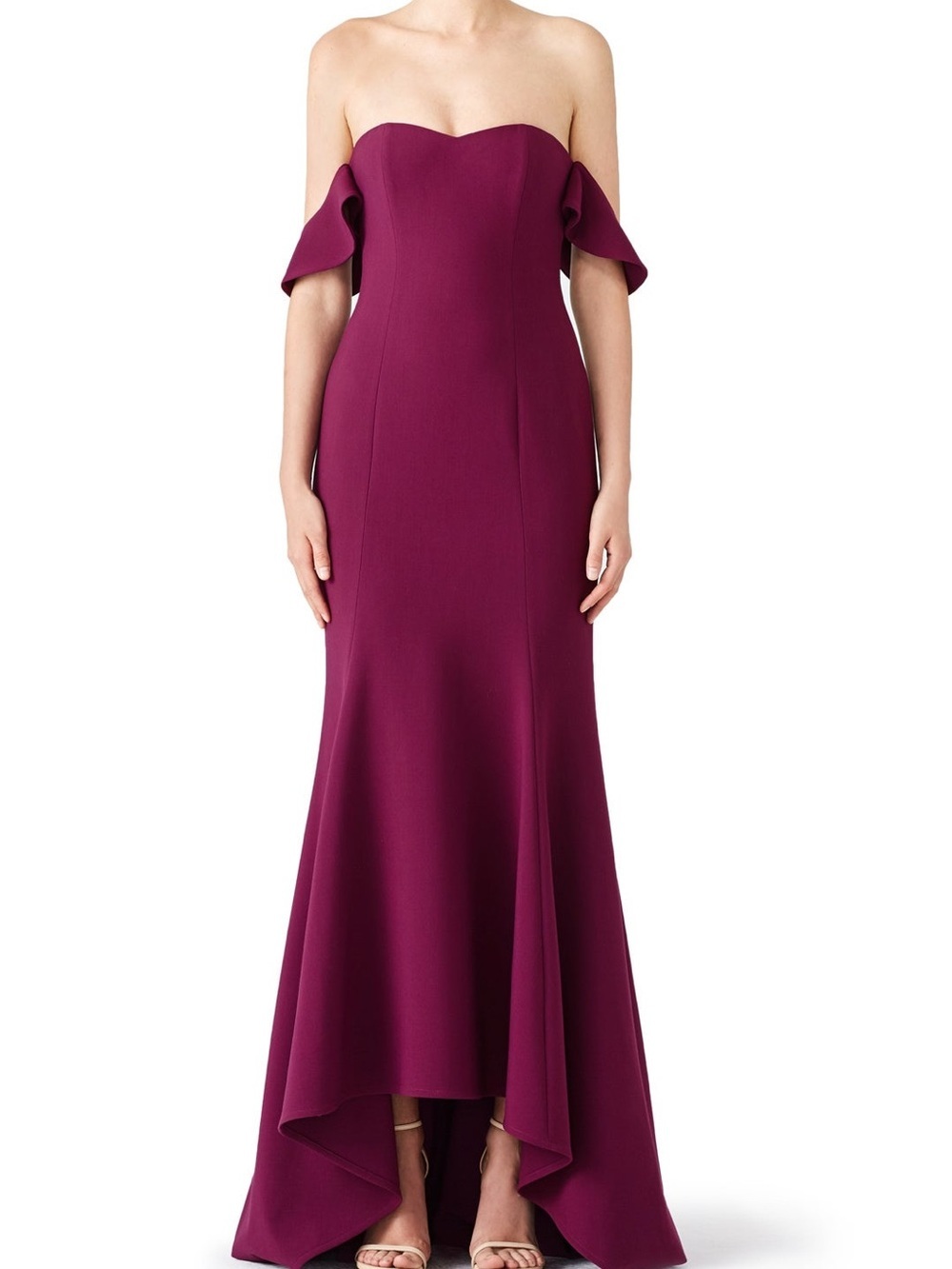 Likely Strapless Mermaid Gown in Plum